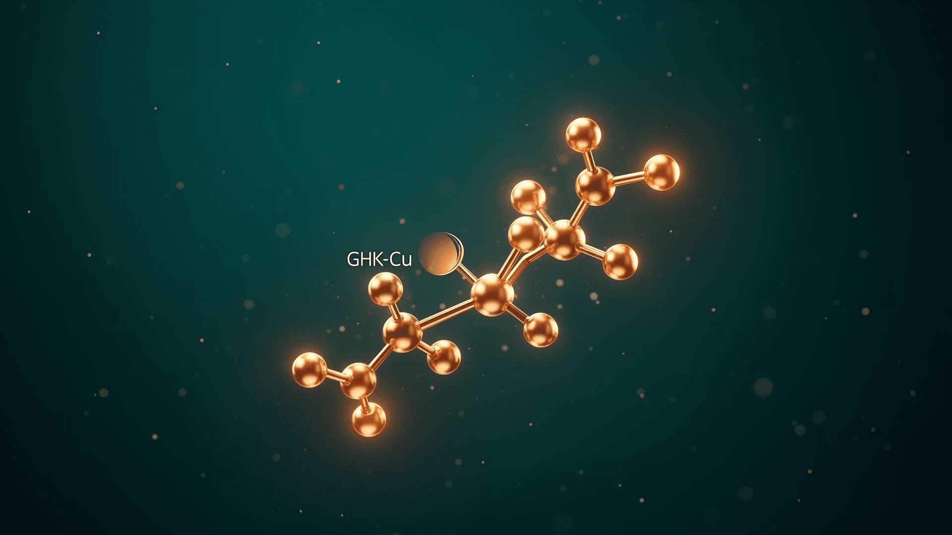 Struktura molekularna peptydu miedziowego GHK-Cu